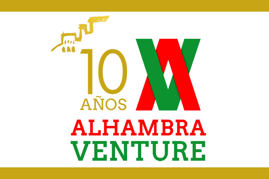 Logo X Aniversario de Alhambra Venture