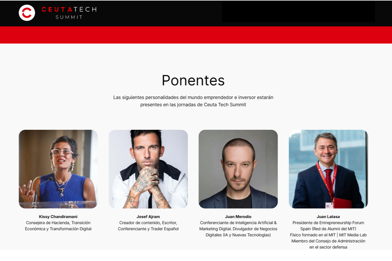 Ponentes Ceuta TEch Summit