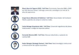 Equipo de la startup A3D Building que estará en Alhambra Venture.
