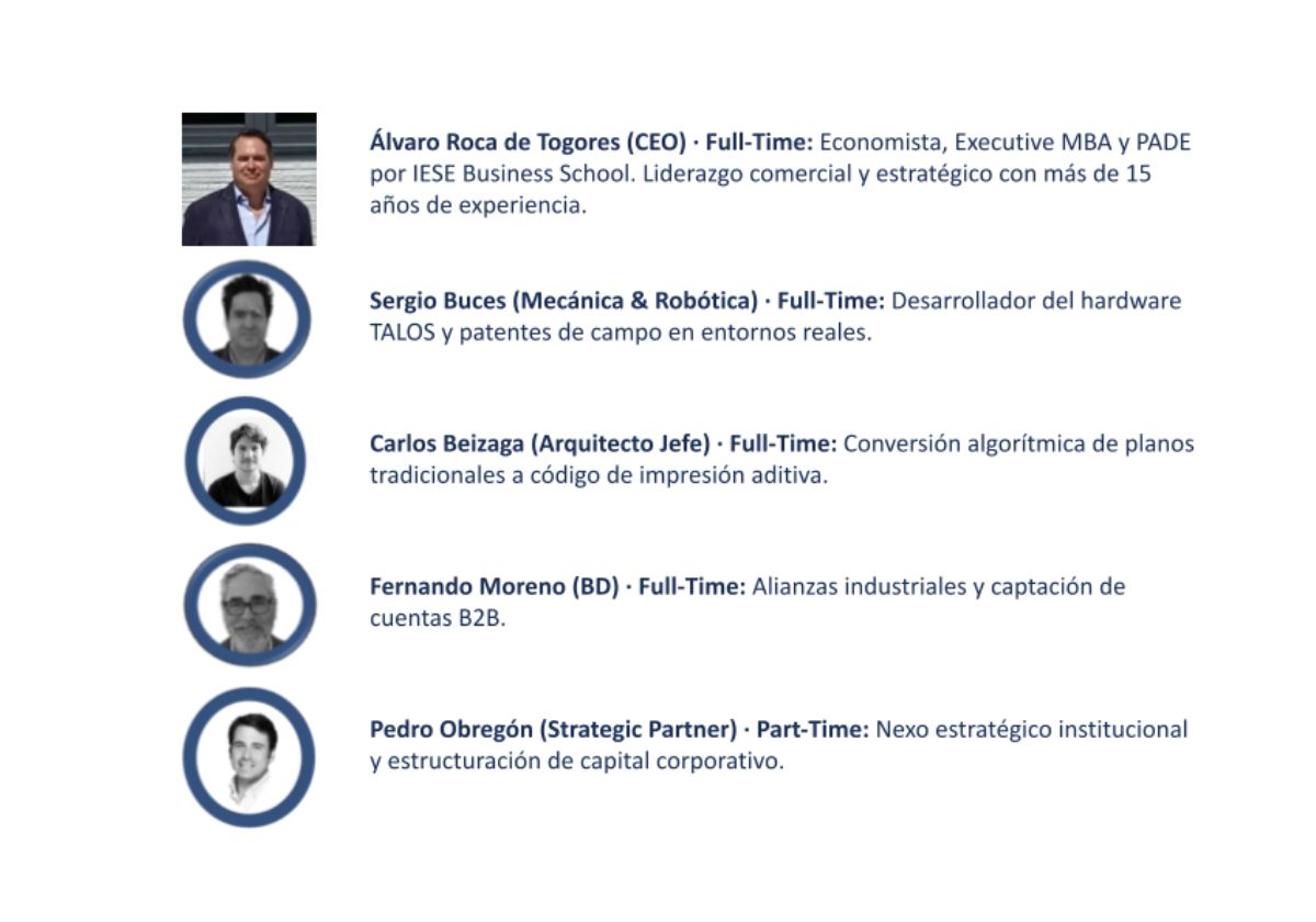 Equipo de la startup A3D Building que estará en Alhambra Venture.