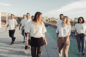 Parte del equipo de la fintech Hulahoop.
