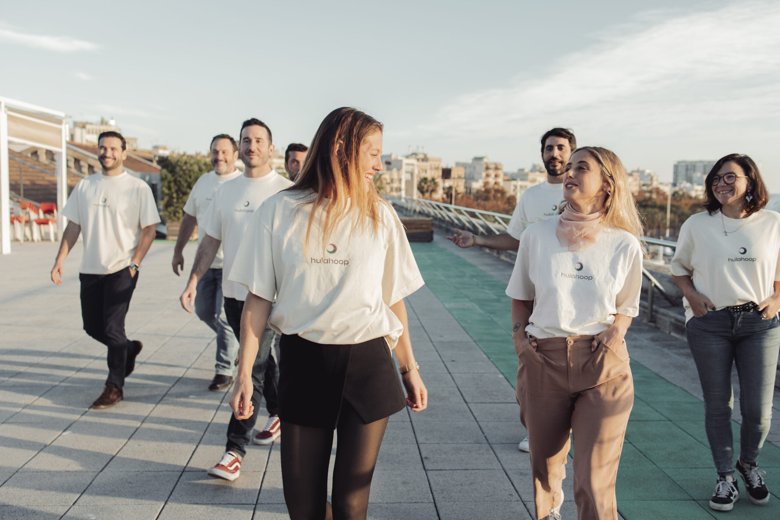 Parte del equipo de la fintech Hulahoop.