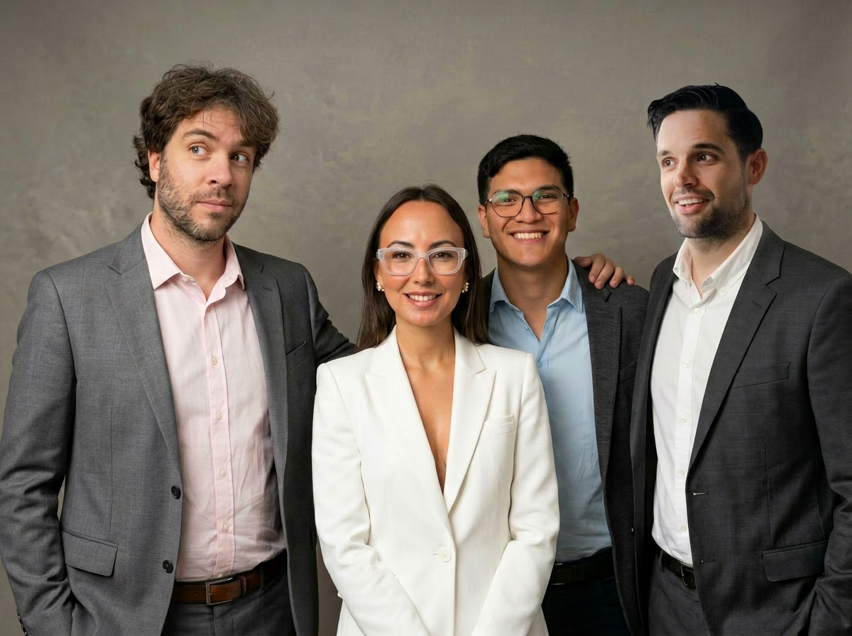 Equipo de la startup Datafine.