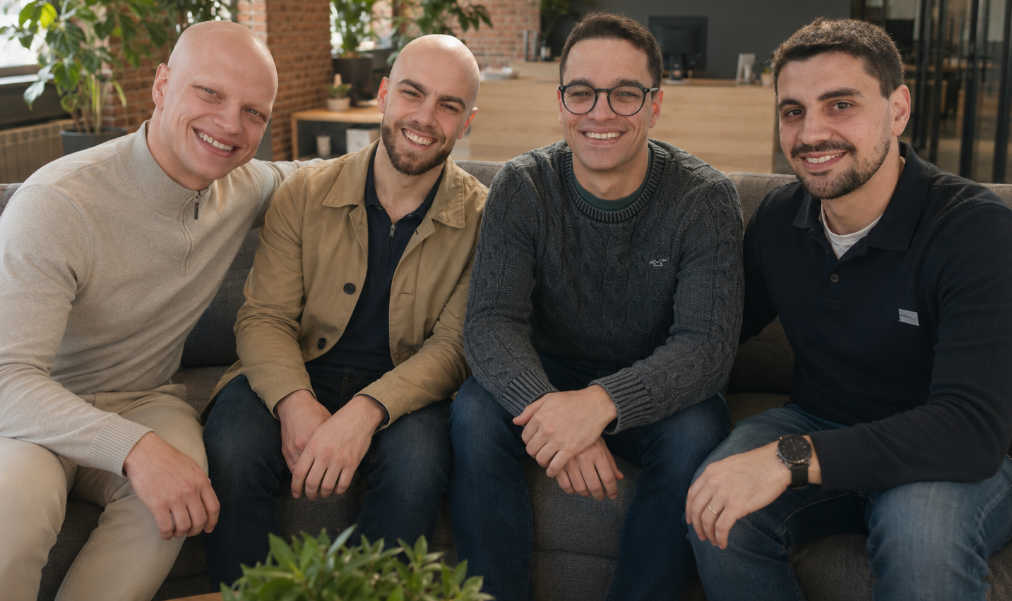 Equipo de la startup finalista en Alhambra Venture, Geo Metrics.