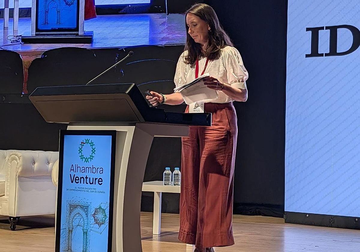 Marisa Porras, subdirectora adjunta en Comercio Internacional de Material de Defensa y Doble Uso del Ministerio de Economía, Comercio y Empresa. (Elena Balboa)