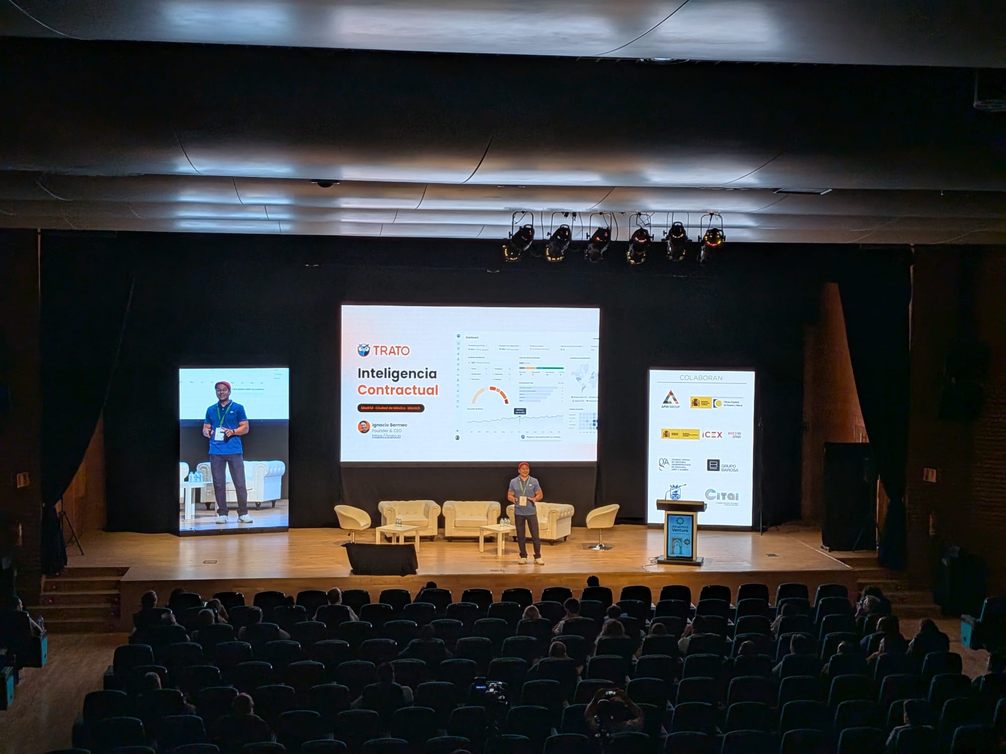 La startup finalista en Alhambra Venture, Trato, realiza su pitch en el vertical Tech&IA (FRAN HIDALGO)