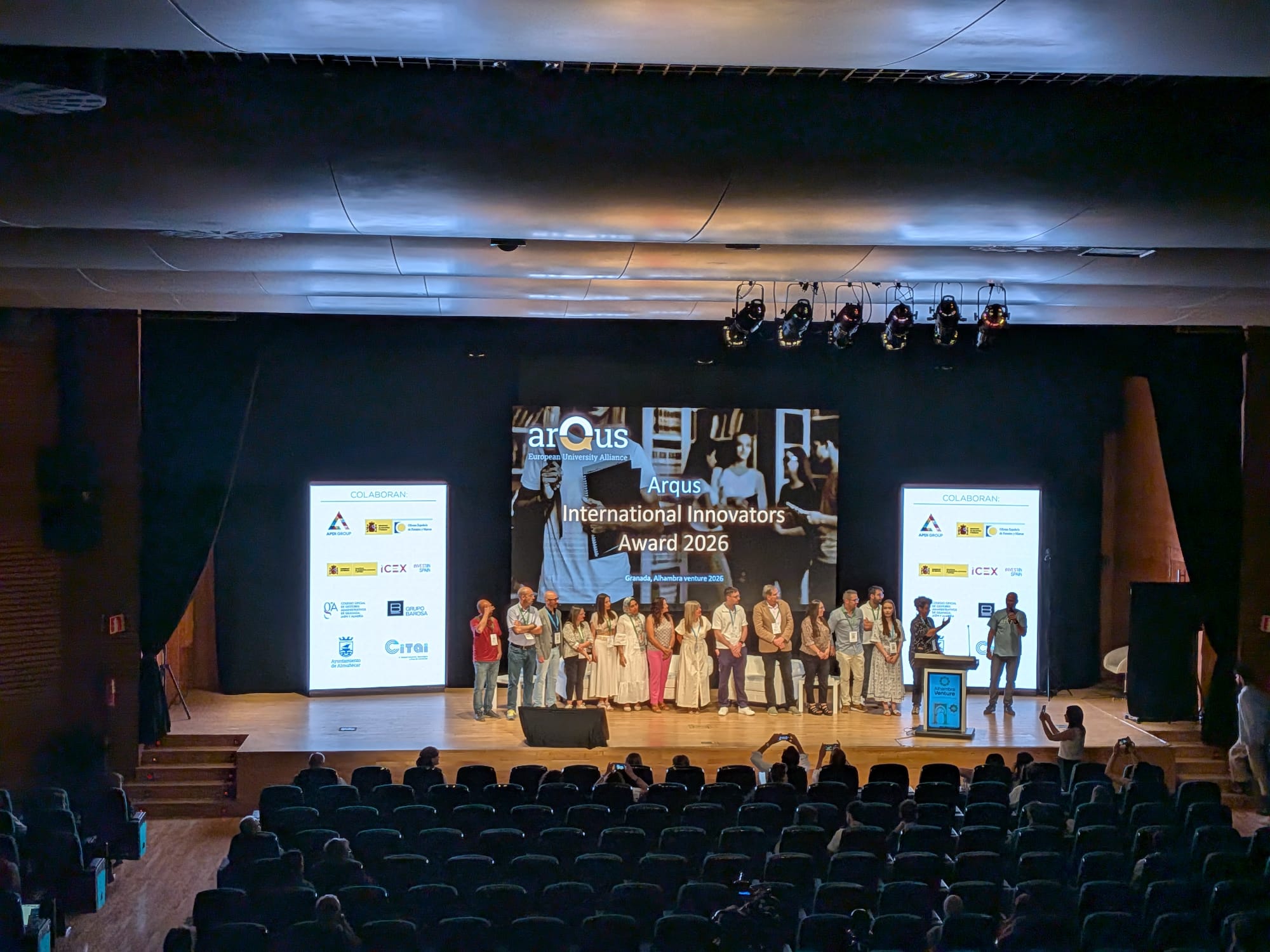 Representantes de las spin-offs universitarias participantes en Alhambra Venture. (F. H.)